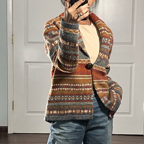 telluride clothing Jackets & Blazers - Telluride Clothing 100% wool southwestern single button jacket size M